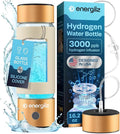 Hydrogen Water Bottle | Large 16.2 oz (480 ml) Hydrogen Water Bottle Generator 3000 ppb | Hydrogenator Machine | SPE/PEM Hydrogenated Ionizer Generator(Golden w/Beige)