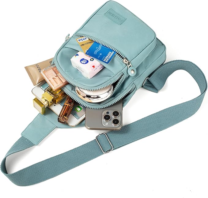 Banelu Cross Body Bag Small Sling Backpack Fanny Pack Crossbody Bags for Women Men
