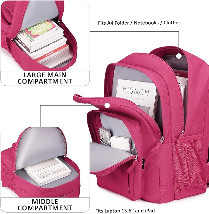 abshoo Classical Basic Travel Backpack For School Water Resistant Bookbag | For School, For School