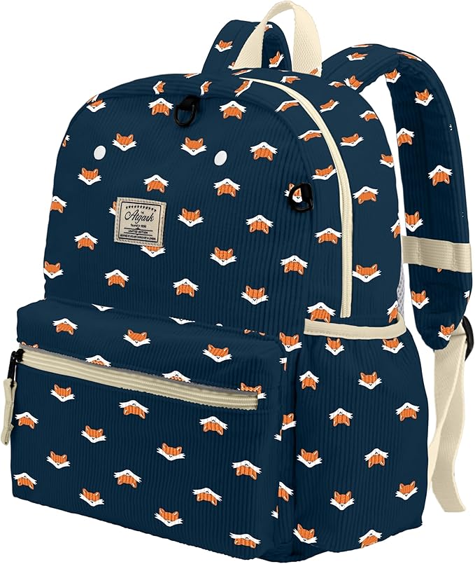 Corduroy Toddler Backpack for Boys 2-5: Preschool Backpack for Girls - Cute Kids Backpack 13.5" H Fit Folder