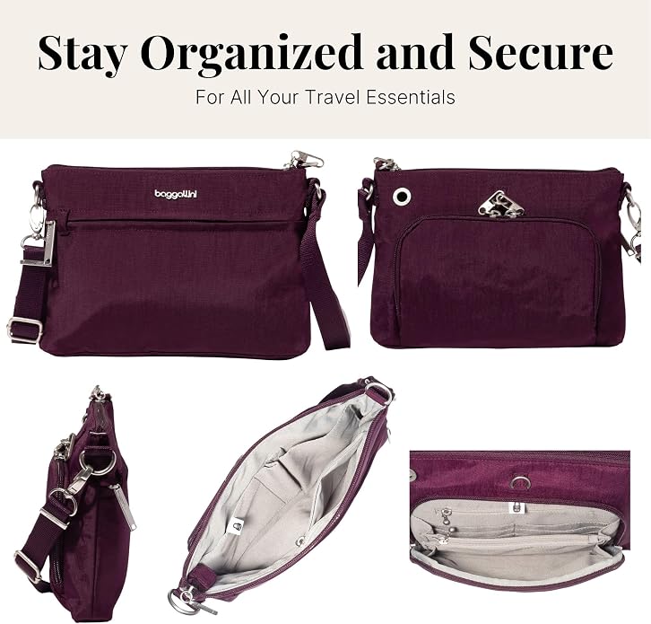 Baggallini Securtex™ Anti-Theft Memento Crossbody