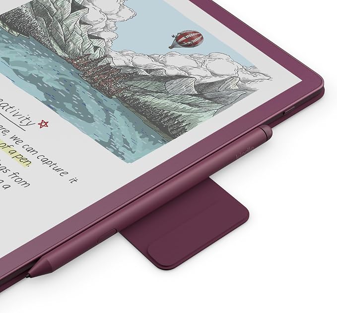 Introducing Amazon Kindle Scribe Executive Folio Cover with Magnetic Attach, Sleek Protective Case - Premium Leather