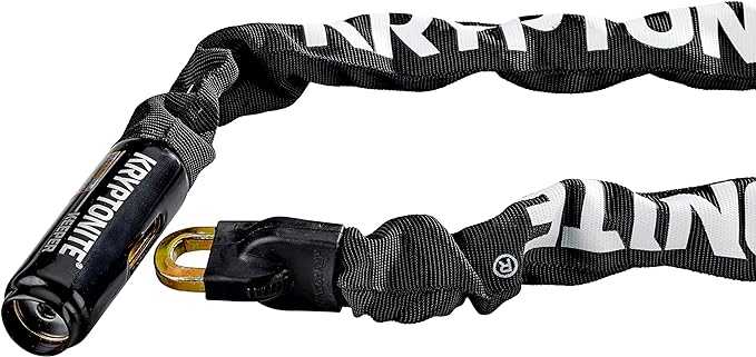 Kryptonite Keeper 712 Bike Chain Lock, 4 Feet Long Heavy Duty Anti-Theft Bicycle Chain Lock with Keys for Bike, Motorcycle, Scooter, Bicycle, Door, Gate, Fence | chain-bike-locks