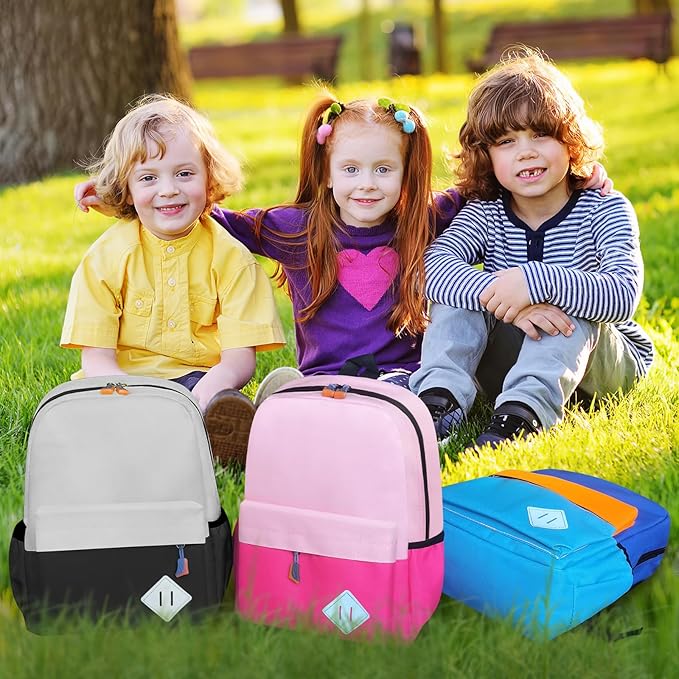 AZKAQA Little Kids Backpack for Girls Boys - Toddler Preschool Backpack School Bag Cute Kindergarten Backpack for Aged 3-6, Grey Black