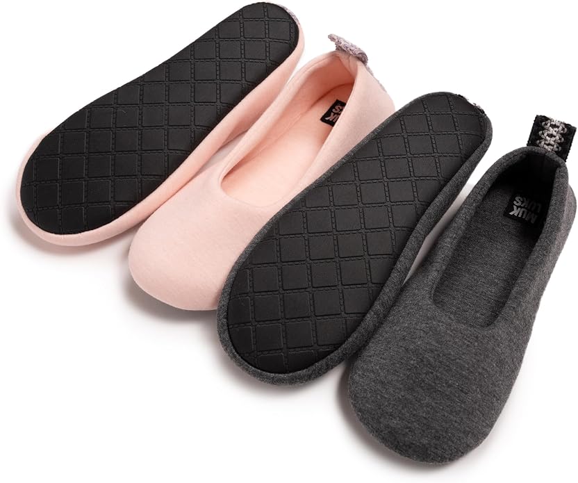 MUK LUKS 2-Pack Travel Ballerina Set Women's Slipper