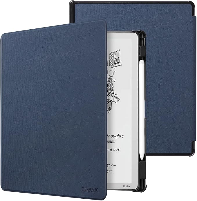 CoBak Case for 11" Kindle Scribe 3rd Generation 2025, Kindle Scribe Colorsoft - All New PU Leather Cover with Auto Sleep Wake, Pen Holder for Scribe 11" 2025 Released