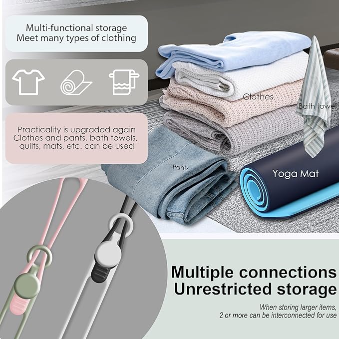 Silicone Cable Ties Cord Organizer for Cable Management, 24PCS 4.2" and 7.1" Reusable Cable Organizer Electronic Accessories for Home, Office, Kitchen, School, Travel (4 Colors)