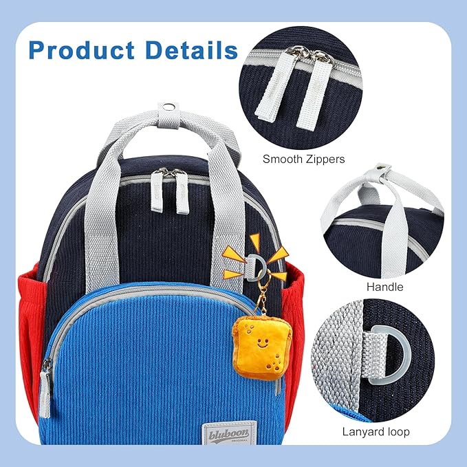 Bluboon Toddler Backpack for Girls Boys 2-4 Cute 12" Preschool Kindergarten Backpacks Kids Daycare Bags School Trave toddler boy gifts for 2 3 4 year old boy
