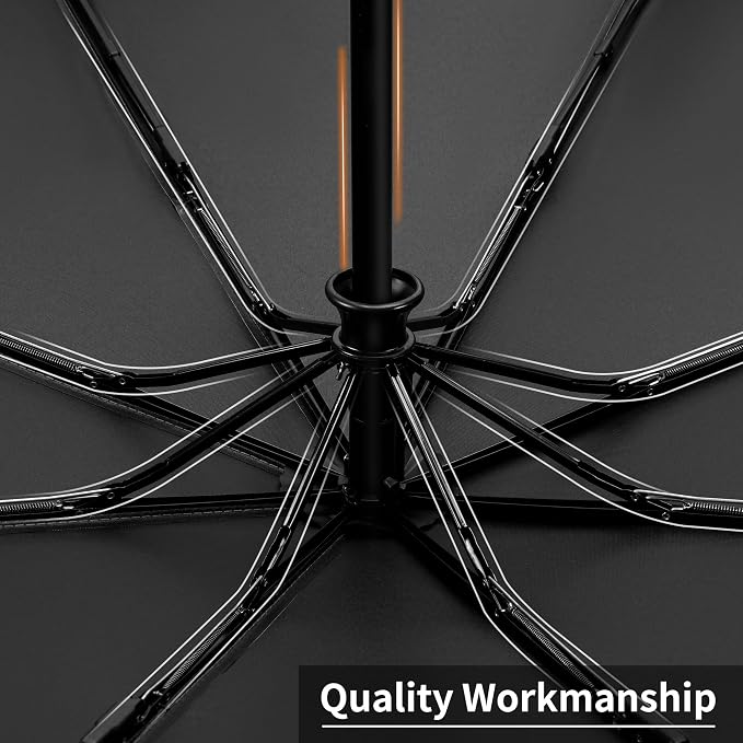 Seniny Windproof Travel Umbrella, Automatic Umbrellas for Rain, Portable & Compact Umbrellas for Backpack, Strong UV for Protection, Folding Small Sun Umbrella for Car, Walking