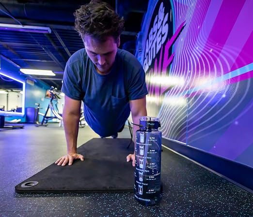 Epic Water Filters Nalgene OG Water Bottle with Filter, USA Made, BPA Free, Removes 99.99% Tap Water Contaminants, Forever Chemicals, Motivational Blue, 48 oz