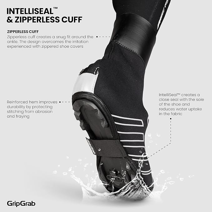 GripGrab RaceThermo X Waterproof Neoprene Gravel Cycling Shoe Covers