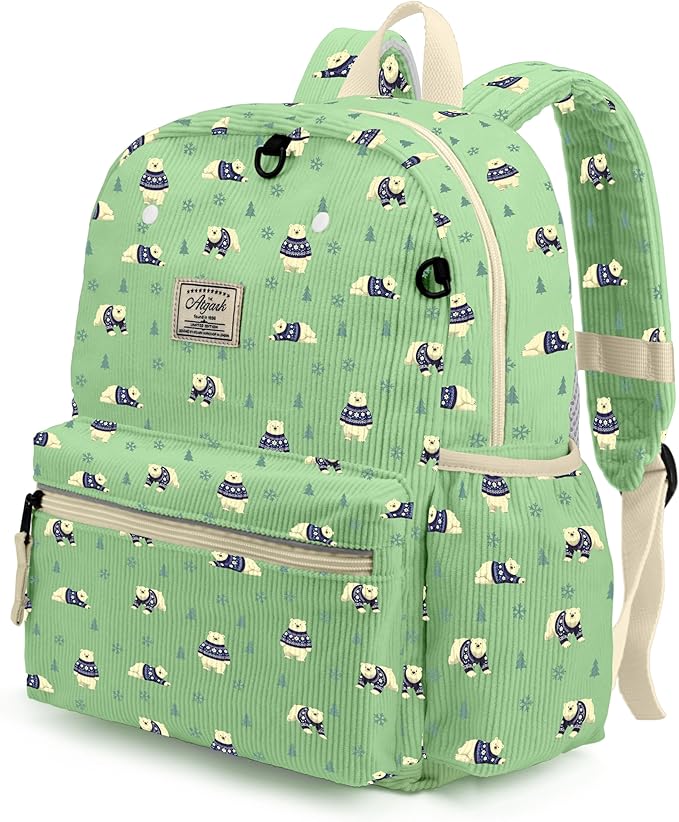 atgark Corduroy Toddler Backpack for Boys 2-5: Preschool Backpack for Boys
