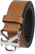 Calvin Klein Men’s CK Monogram Cut Out Buckle Belt – Casual Belt for Jeans & Everyday Wear