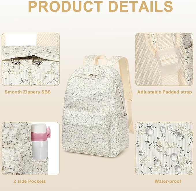 LEDAOU Backpack for Girls School Bag Kids Bookbag Teen Backpack Set Daypack with Lunch Bag and Pencil Case | Kids, Bookbag, Daypack, with Lunch Bag, and Pencil Case