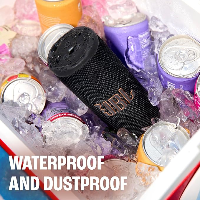 JBL Grip - Compact Bluetooth Speaker with Bold Pro Sound and Ambient Light, up to 14 Hours of Playtime, Water, Dust and Drop-Proof (IP68), & Multi-Speaker Connection with Auracast™ (Yellow)