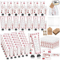 50 Sets 200 Pcs Baby Shower Gifts Bulk Hand Lotion and Lip Balm Party Favors Cherry Theme Travel Size Hand Lotion and Lip Balm with Organza Bags Tags
