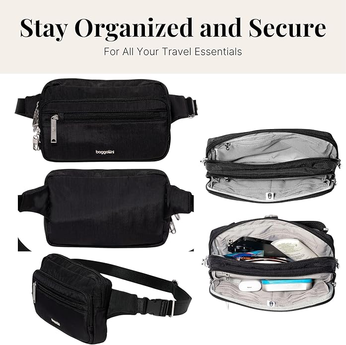 Baggallini Securtex Anti-Theft Belt Bag