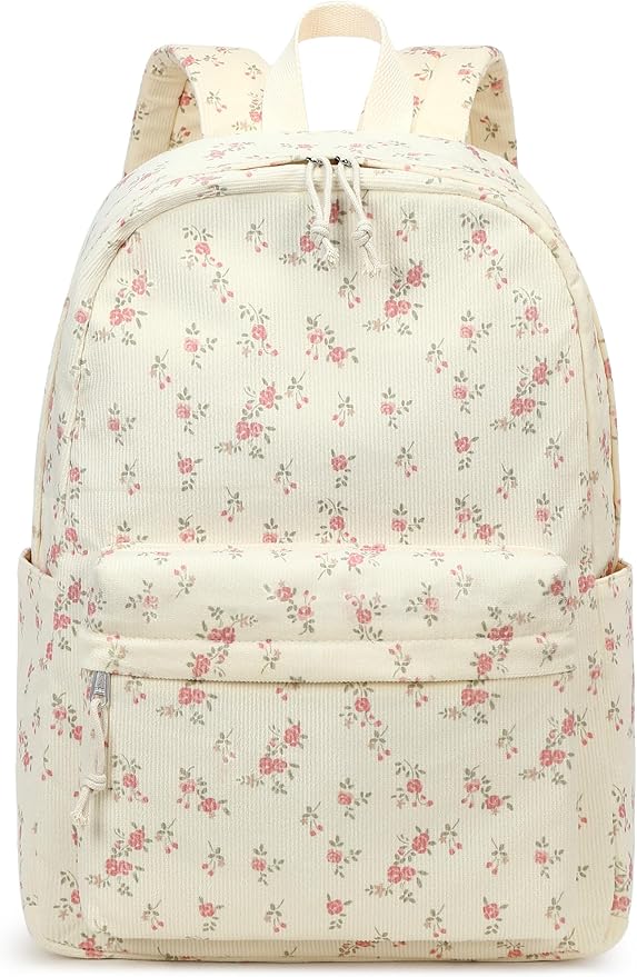 Bluboon School Backpack for Teen Girls Bookbags Elementary High School Corduroy Laptop Bags Women Travel Daypacks