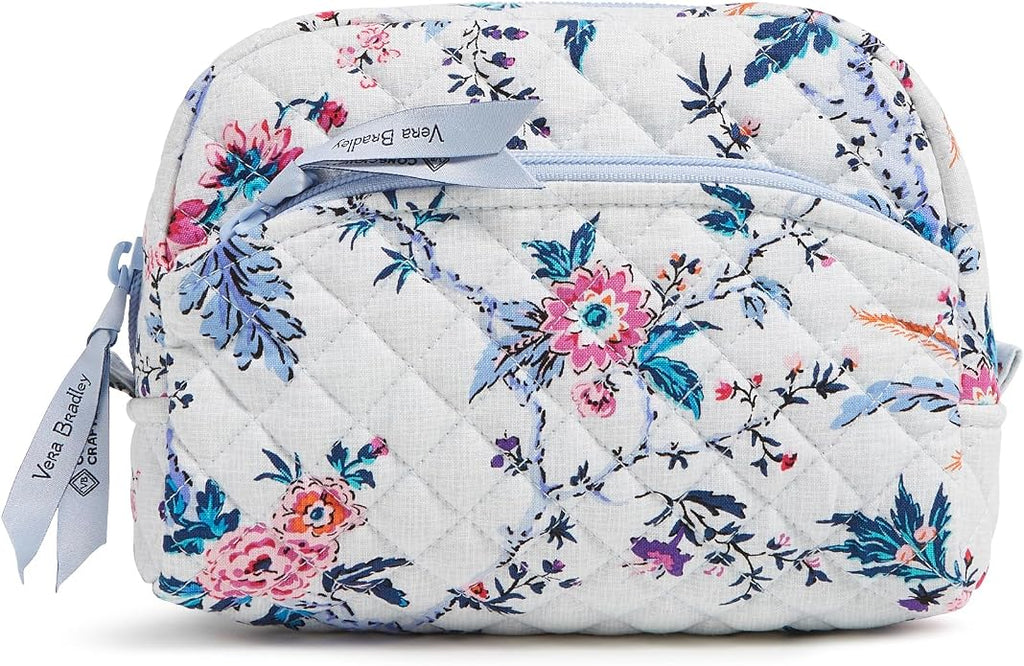 Vera Bradley Women's Cotton Medium Cosmetic Makeup Organizer Bag