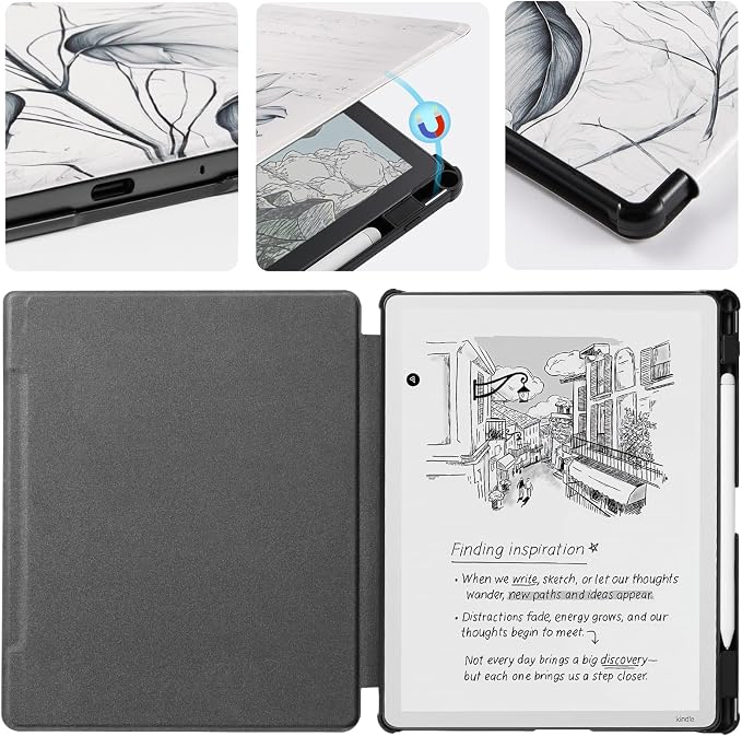 CoBak Case for 11" Kindle Scribe 3rd Generation 2025, Kindle Scribe Colorsoft - All New PU Leather Cover with Auto Sleep Wake, Pen Holder for Scribe 11" 2025 Released