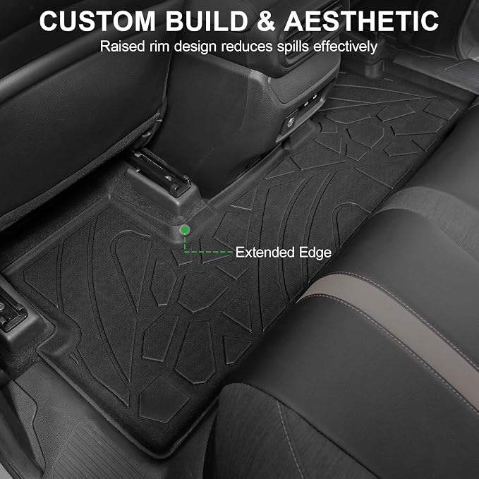 Floor Mats for Honda Passport 2026, TPE All Weather Durable Floor Liners Door Sill Guards for Passport Accessories