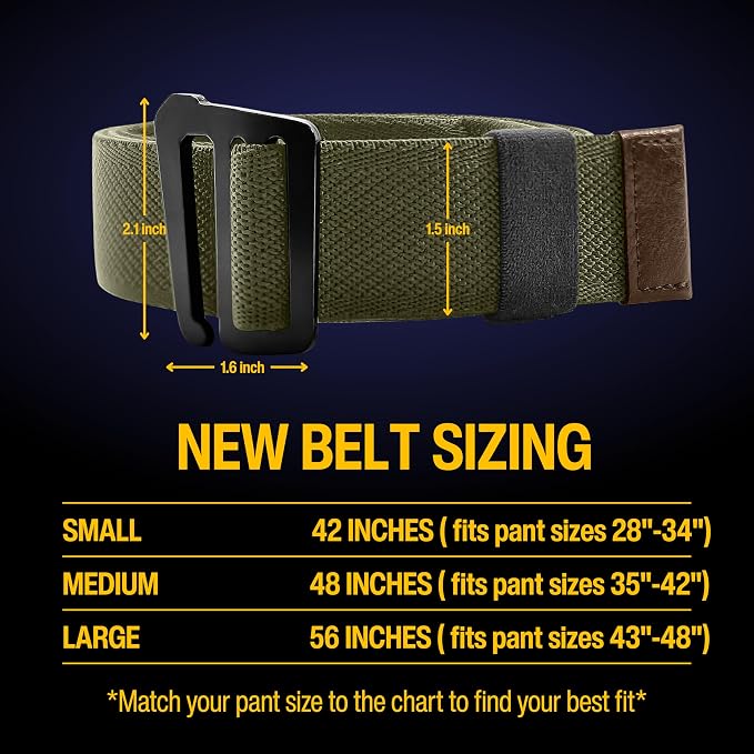 Hybrid Tactical Belt | 1.5” Everyday Carry Belt – Adjustable, Secure, & Comfortable Equipment Support