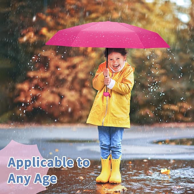 Yoobure Travel Umbrella Portable Compact Umbrellas, Pocket Mini for Purse, Umbrellas for UV Sun & Rain Small for Backpack, Umbrella with Case Folding for Kids Women