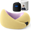 Ostrichpillow Go Neck Pillow, Travel Pillows for Airplanes, Premium Memory Foam Travel Pillow, 360º Ergonomic Design, Asymmetrical Sides, Travel Bag Included, Washable Modal Cover