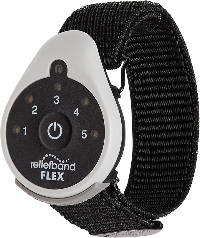 Reliefband Flex Anti-Nausea Wristband for Motion Sickness, Morning Sickness, Travel & Vomiting Relief – FDA Cleared, Drug-Free, Fast-Acting Nausea Relief Band