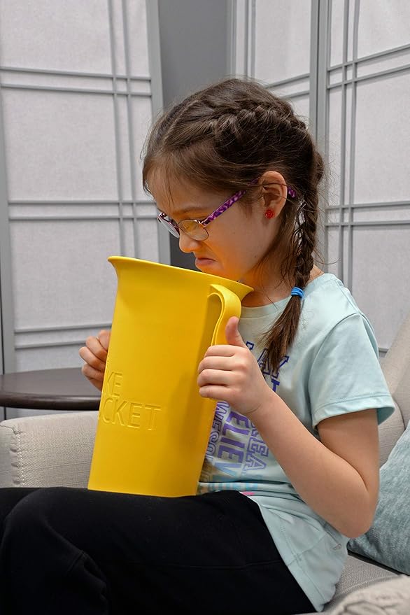 Reusable Puke Bucket for Vomit & Nausea, Hospitals, Kids, Parties, Motion Sick, 3.0L