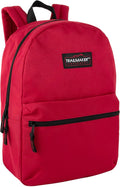 Trail maker Classic 17 inch Backpacks with Adjustable Padded Straps | School Backpacks for Girls, Boys (Red)