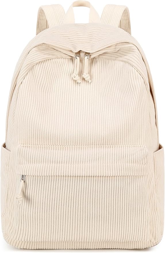 Bluboon School Backpack for Teen Girls Bookbags Elementary High School Corduroy Laptop Bags Women Travel Daypacks