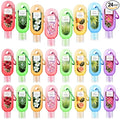 24 Pack Scented Hand Sanitizers Keychain Gift Mini Hand Sanitizer Gel Bulk 1 oz Travel Size Keychain Gift Set Summer Party Favors Thank You Gifts for Nurse Teacher Staff Back to School