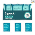 goodwipes Flushable Wipes - Shea-Coco Wet Wipes for Adults, Sewer & Septic Safe, Guest Bathroom Essentials for Women & Men, pH Balanced & Extra Large, 153 Count (3 Packs and 3 Singles)