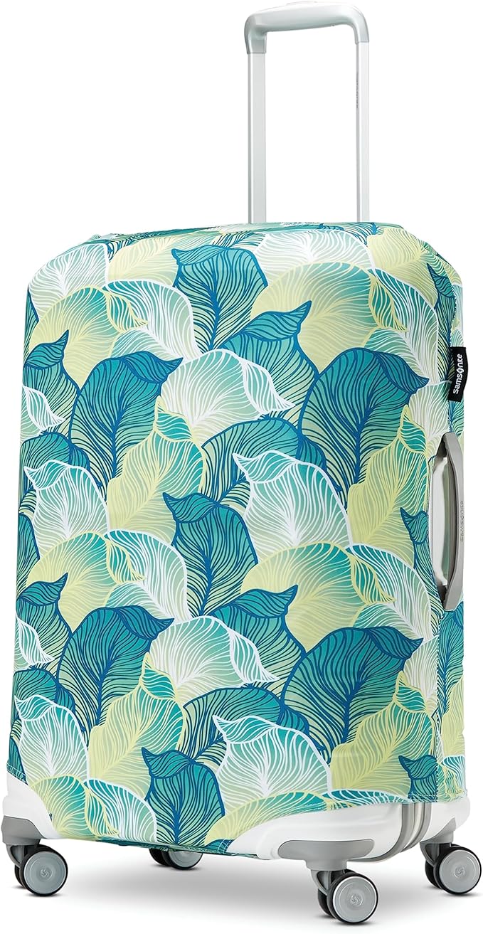 Samsonite Printed Luggage Cover, Leaf Print, Medium