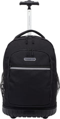 Travelers Club 18" Rolling Backpack with Shoulder Straps, Black