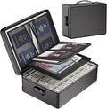 DocSafe Fireproof Document Box with Lock - 12 Layers Heat Insulated, Black | File Organizer Hard Case Safe Box with Fireproof Zipper, Home Safe Protects Important Documents, Passport, Cash