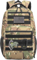 Kids Tactical Backpack Army Molle Bookbag Military Boys Backpack for School, Outdoor, Camping, CM