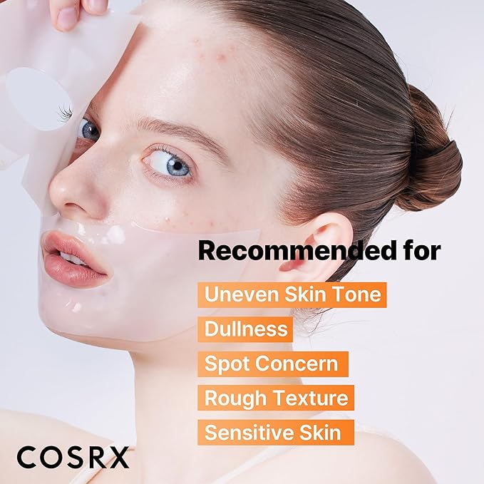 COSRX The Alpha-Arbutin Discoloration Care Hydrogel Face Masks Skincare 3 EA, Collagen Face Mask, Travel Essentials, Overnight Face Mask, Korean SkinCare, Mothers Day Gifts for Woman
