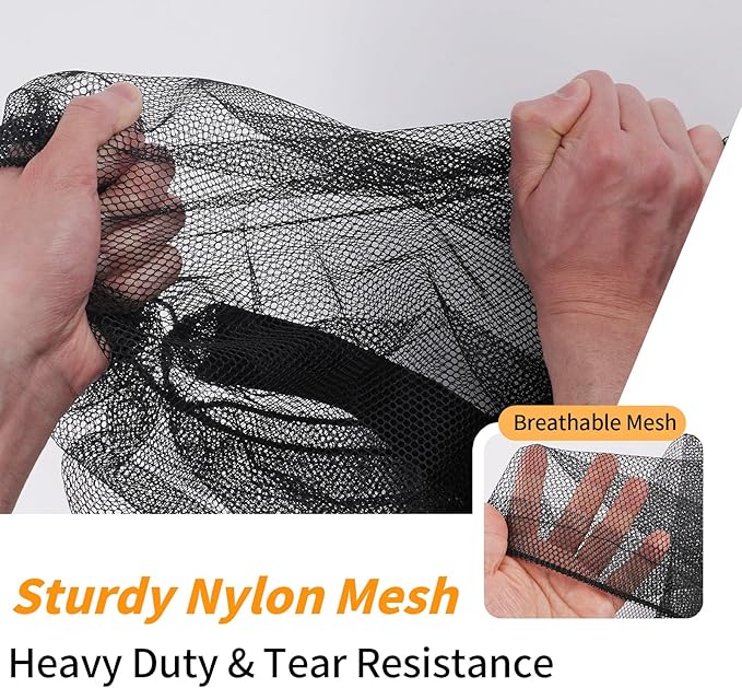 Extra Large Mesh Ball Bag, Heavy Duty Drawstring Storage Bag, 24" x 36" Hold 8-10 Soccer Basketball Volleyball Football, Sports Equipment Sack Net Bags with Shoulder Strap and Pocket for Coaches