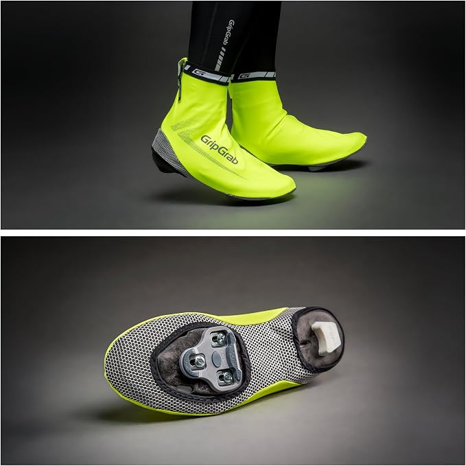 GripGrab RaceAqua Waterproof Road Bike Rain Aero Overshoes Windproof Cycling Shoe-Covers Sleek Tight Fitting Gaiters