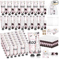 50 Sets 200 Pcs Pink Boo Baby Shower Hand Lotion and Lip Balm Gift Theme Baby Shower Party Favors Travel Size Hand Lotion and Lip Balm Bulk with Organza Bags Tags