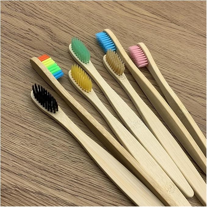 Manual Toothbrush 10PCS Colorful Toothbrush Set Soft Bristle Teeth Whitening Toothbrushes Soft Care Toothbrush(5 Adult 5 Kids)