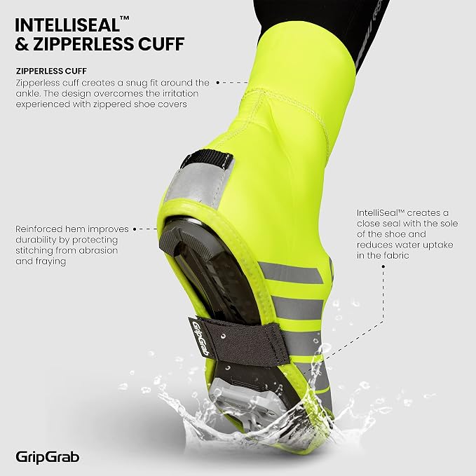 GripGrab RaceThermo Waterproof Winter Road Bike Overshoes Windproof Thermal Cold Weather Neoprene Cycling Shoe Covers