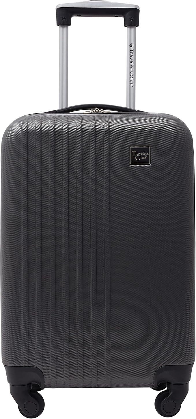 Travelers Club Cosmo Luggage, Charcoal Grey - 20 Inch, 20-Inch
