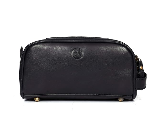 Leather Toiletry Travel Pouch Leather Waterproof Dopp Kit By Aaron Leather Goods