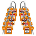 TRADESAFE Lockout Tagout Locks Set - 10 Orange Loto Locks, Lockout Locks Keyed Different, 2 Keys Per Lock, OSHA Compliant Lock Out Tag Out Padlocks, Safety Padlocks for Electrical Lockout Tag Out Kits