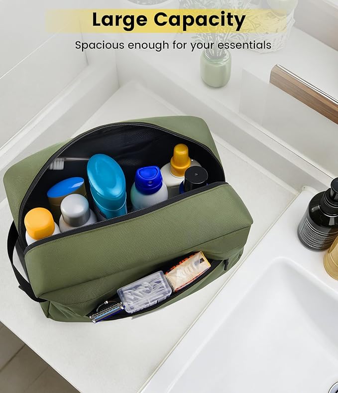 Vorspack Travel Toiletry Bag for Men - Hanging Toiletries Bag Water Resistant Travel Bag for Toiletries Accessories
