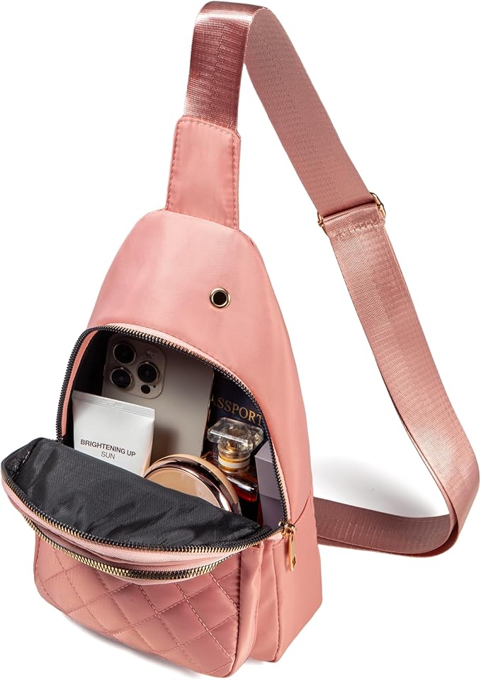 Banelu Small Sling Bag Crossbody Sling Backpack for Women, Chest Bag Daypack Cross Body Bag Fanny Pack for Outdoors Hiking Traveling