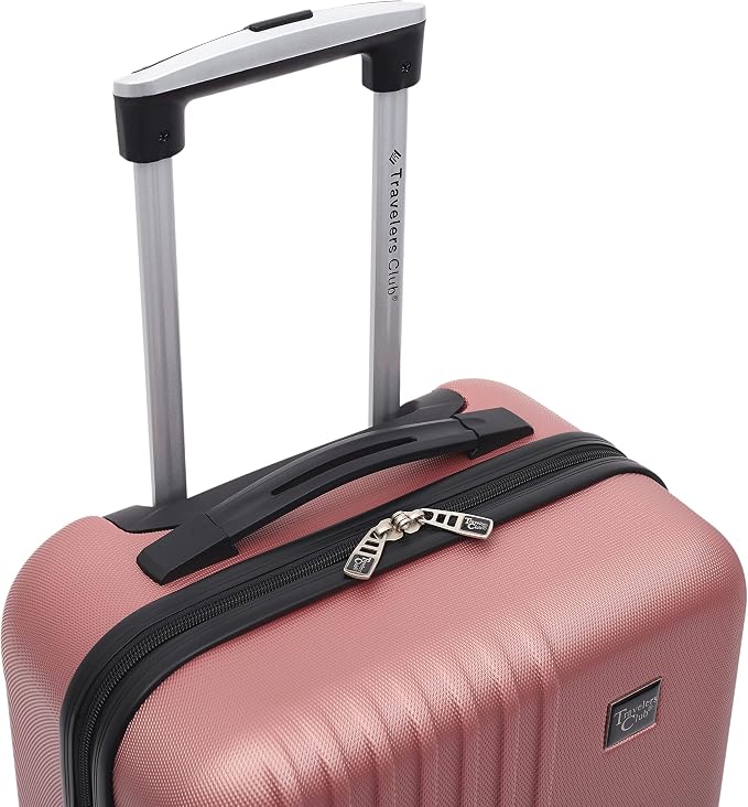 Travelers Club Cosmo Luggage, Rose Gold - 20 Inch, 20-Inch